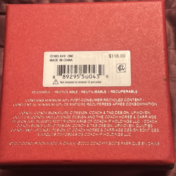 Coach Box Set of Signature Silver Stone Cluster & Heart Earrings Set - Picture 10 of 11